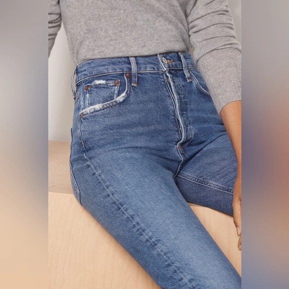 AGOLDE HIGH RISE RILEY CROP SIZE 25 - Picture 3 of 10